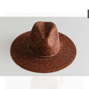 Gigi Pip - Isla Straw Fedora Brown - Size S/M (57 cm)